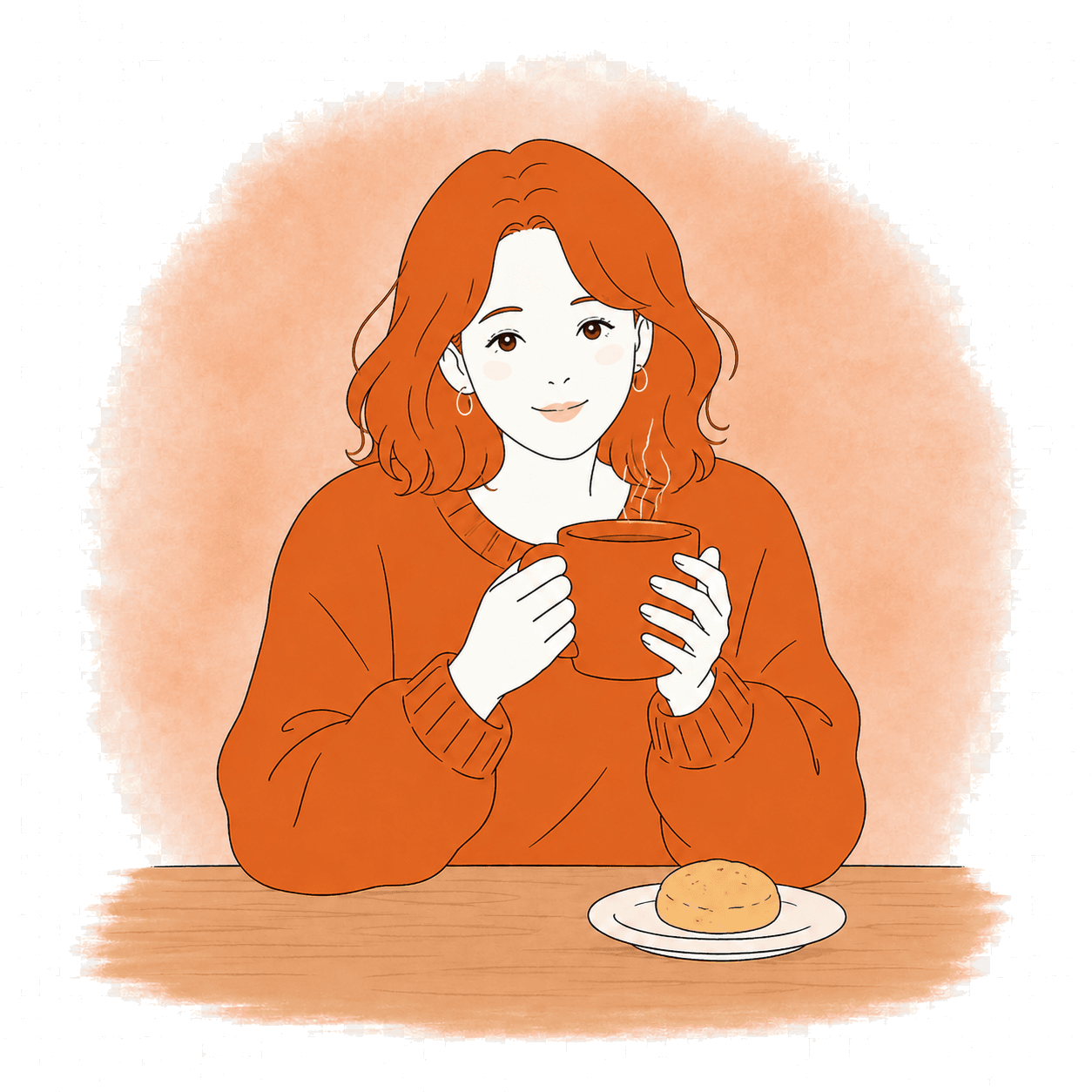 家庭をはぐくむ団らん派のキービジュアル（女性）
